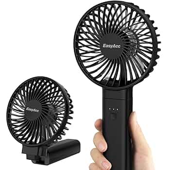 Amazon | EasyAcc 携帯扇風機 手持ち扇風機 最大17時間連続作動